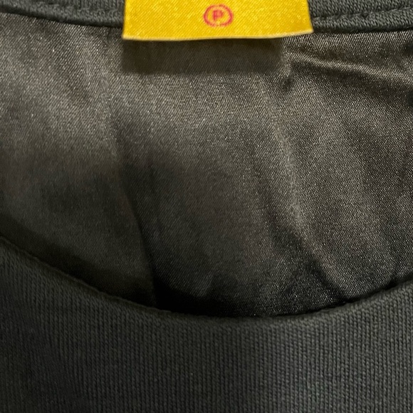 CATHERINE MALANDRINO Size Medium Black Wool Beaded Sleeveless Dress EUC - Picture 5 of 6